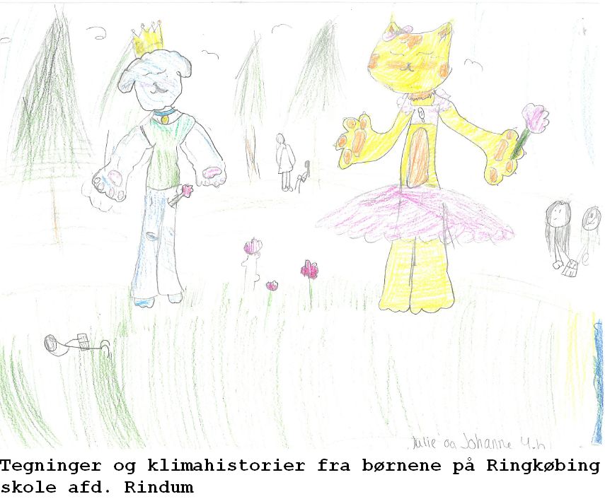 Tegninger og klimahistorier fra børnene på Ringkøbing skole afd. Rindum